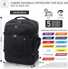 Sac à Dos Aerolite 40x30x20 pour Wizz Air
