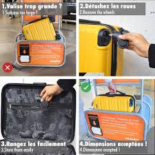 Valise Cabine KINSTON pour EasyJet - 4 Roues Détachables