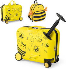 Valise Enfant GOPLUS 18'' à Roulettes