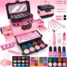 Malette de Maquillage Lavable pour Enfants - 53 Pièces