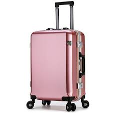 Valise en Aluminium TSA - Sécurité et Élégance 24'' Or Rose