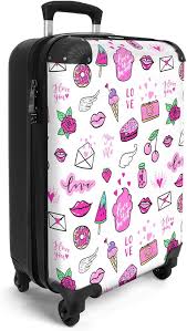 Valise Fille Glace Amour 55x35x20cm - NoBoringSuitcases.com®