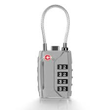 Cadenas TSA 4 Chiffres pour Valise - Argent