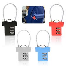Cadenas à Code 3 Chiffres pour Valise - 4 Pièces