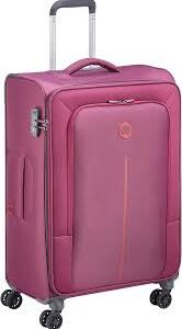 Valise Delsey Paris Caracas 78 cm Prune à 4 Roues Doubles
