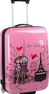 Valise Cabine Rose Paris Love pour Fille