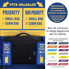 Bagage à Main Ryanair 5 Villes - 40x20x25 cm