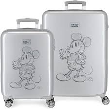 Set de Valises Rigides Disney Mickey 100 - Gris 55/68 cm