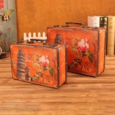 Valise Rétro en Cuir pour Voyage