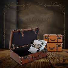 Valise Vintage XJJUN : Coffre au Trésor en Cuir