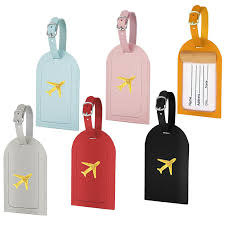 Étiquettes de Bagage Avion - 6 Pièces