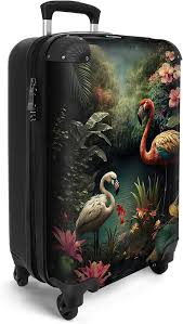 Valise Chariot Flamant Rose - NoBoringSuitcases.com®