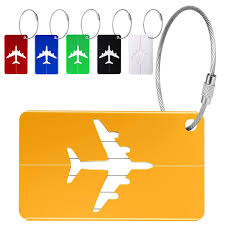 Étiquettes de Bagage - Set de 6 pour Voyage