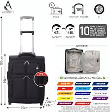 Valise Cabine Extensible Aerolite 42L pour Ryanair