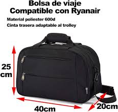 Benzi Sac de Voyage Compact 40x25x20 cm - Idéal Ryanair