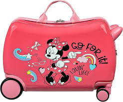 Valise à Roulettes Scooli pour Enfant - Rose