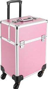 Valise Cosmétique Aluminium à Roulettes