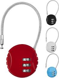 Cadenas de Code NETONDA - Lot de 4 pour Valises et Bagages