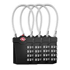 Cadenas TSA avec Alarme - 4 Chiffres pour Valise