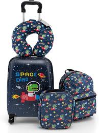 Ensemble Valise et Sac à Dos Enfants COSTWAY