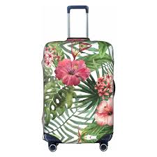 Housse de Bagage Lavable - Motif Feuilles Tropicales