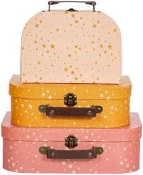 Lot de 3 Valises Étoiles - Sass & Belle