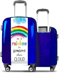 Valise Cabine Arc-en-Ciel Bleu