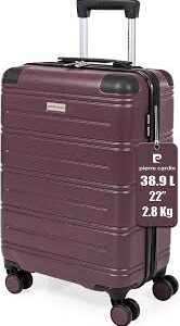 Valise Rigide Pierre Cardin Lyon CL889 - Prune S avec 8 Roulettes