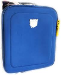 Valise Trolley Bleue 'Travel World'