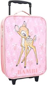 Valise Bambi Rose 42 cm pour Enfant