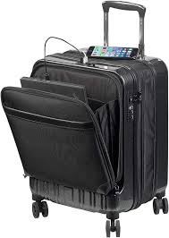 Valise Trolley 30 L avec Compartiment PC et Ports USB
