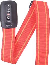 Sangle de Valise TSA Personnalisée Rouge - OW-Travel