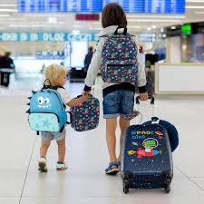 DREAMADE Ensemble Valise Enfant 16" et Sac à Dos 13" avec Oreiller