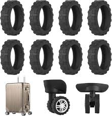 8 Pièces - Protections Antibruit pour Roues de Valise