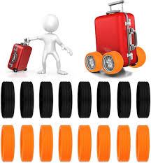 Protection de Roue en Silicone pour Valise - 16 Pièces