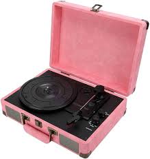 Tourne-disque Bluetooth Portable avec Valise - 33/45/78 RPM