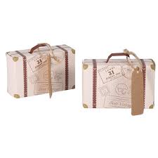 Ensemble 50pcs Mini Valises Élégantes - Boîtes à Bonbons pour Mariage et Anniversaire