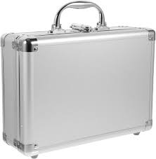 Malette Aluminium Vide avec Cube en Mousse - 11.40x8.06x4.13in