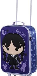 Valise à Roulettes Chibi Mercredi - Lilas