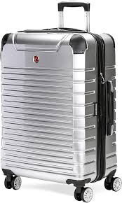 Valise Rigide Extensible 61 cm Argentée - Swiss Gear 7782