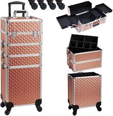 Chariot Maquillage 4 en 1 Professionnel - Valise Esthéticienne Portable