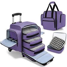 BAFASO : Sac Organisateur de Vernis à Ongles avec Chariot