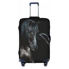 Housse de Valise Lavable - Cheval Noir