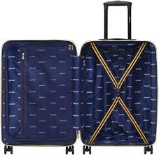 K-Way Trolley K-Air Spinner M L15 - Blanc et Bleu Cobalt