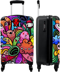 Valise Monstre Arc-en-Ciel - Design Amusant pour Enfants
