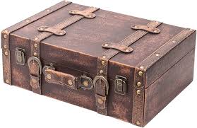 Valise en Bois Vintage HMF VKO103 - 38x26x13 cm