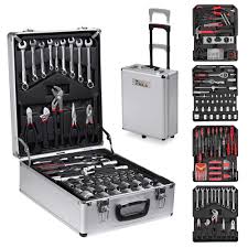 Lot de 186 Outils en Valise Aluminium - Électricien & Mécanicien ET53064