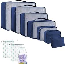 Lot de 10 Cubes de Rangement pour Valise SHAINE