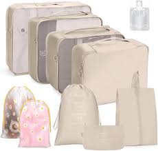 Lot de 10 Organisateurs de Valise pour Voyage