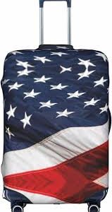Housse Lavable pour Valise avec Drapeau Américain - Anti-Rayures